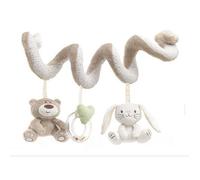 Jouet d'activités en spirale - Spiraloo - Ours lapin Animaux - Blanc - Pour bébé de 0-3 ans