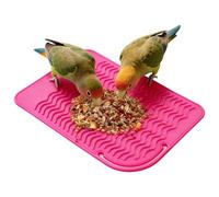 Jouet d'alimentation interactif pour perroquets - Jouet qui peut prolonger le temps - Tapis d'alimentation plat à alimentation lente pour perroquets, perruches, calopsittes, perroquets gris africains