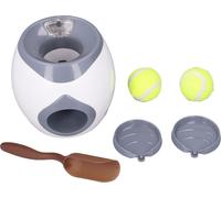 Jouet d'alimentation pour chiens balle, machine à nourrir pour chiens balle de tennis avec 2 balles de tennis, idéal pour le dressage des chiens, en plastique