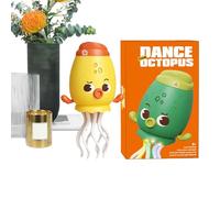 Jouet Dansant Électrique, Poulpe Électrique Rampant, Figurine Animale Lumineuse Interactif Évite Obstacles pour Jeu au Sol Garderie Crèche Garçon Préscolaire Garçons