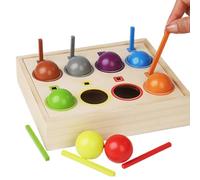 Jouet d'Appariement de Couleurs à Boules Arc-en-| Jouets Interactifs de Balles pour Préscolaire - Activités Éducatives d'Apprentissage par Correspondance | pour Activités Maison École Développement Co