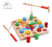 Jouet D'apprentissage Et D'éducation Pour Bébé, Horloge En Bois, Jeu De Pêche, Nixie, Chiffres, Temps, Gadgets Intéressants, Nouveauté 2020