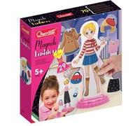 Quercetti Poupée magnétique Anna – 29 vêtements aimantés – Jeu créatif éducatif 5+ ans