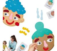 Jouet d'apprentissage socio-émotionnel - Jeux avec des visages drôles | Kit pour créer des visages pour le développement socio-émotionnel, jouet pour créer des visages pour les jeux multijoueurs dans