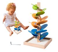 Jouet d'arbre musical arc-en- , jouet d'arbre musical en bois, Roman Marble Ball Run Track Game Rainbow Tree Building Set | Jouet éducatif amusant boules roulantes en bois jouet pour enfant