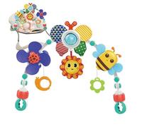 Jouet D'arche De Poussette - De Stimulation Pour Nouveau-né | Barre D'activité Sensorielle À Clipser De 60 Cm, Suspendus Pour Berceau De Bébé, Accessoires De Berceau Interactifs Doux, Arc
