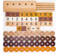 Jouet D'arithmétique En Bois Montessori Pour Enfants De 1 À 6 Ans, Jeu Éducatif D'apprentissage Préscolaire Des Mathématiques