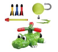 Jouet d'arrosage en forme de crocodile, fusée, 24,5 x 22,5 x 17 cm, jouet d'eau pour avec spray rotatif, kit de jeu en plein air, arroseur de pelouse de dessin animé avec design