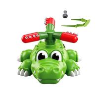 Jouet d'arrosage - Jeu de démarrage de fusée crocodile ABS - Accessoire de protection anti-éclaboussures interactif pour l'extérieur - Tournant à l'eau - Kit de jeu pour jardin d' - Pour