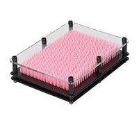 Jouet d'art D'épingle en Plastique 3D, Sculpture Créative Imprimée à la Main pour Enfants et Adultes, Tableau d'art D'épingle pour Cadeaux et Décorations, Cadre Robuste, 5,8 X 7,8 X 1,6