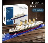 Jouet d'assemblage de blocs de construction Titanic pour garçons et filles,puzzle géant,modèle de bateau de croisière- 1878 pcs[B9]