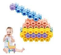 Jouet d'assemblage de petites particules - De construction hexagonale 100X, kit puzzle à plusieurs couleurs, jeu de construction créatif | Jouet éducatif durable au design tendance