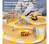 Jouet D'Assemblage De Voie Ferrée Magique Pour Enfants, Bricolage, Variété Flexible, Jouet De Simulation De Voie Ferrée, Voiture Électrique, Ensemble Cadeau