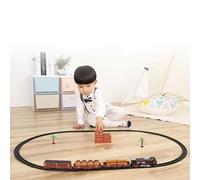 Jouet D'assemblage Sonore Léger Modèle De Voie Ferrée D'apprentissage Précoce Cadeau De Noël Classique Jeu De Train Électrique De Simulation Éducative