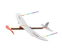 Jouet d'avion à hélice, ensemble d'assemblage en mousse, Flyer familial alimenté par le caoutchouc, activité d'aventure au parc, accent de queue de couleur, entrée de passe-temps en caoutchouc, modèle