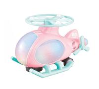 Jouet D'Avion Pour Enfants, Modèle D'Hélicoptère Avec Musique Légère, Avion De Dessin Animé Rotatif À 360 Degrés
