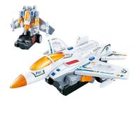 Jouet d'avion transformateur : robot de combat changeant de forme, jouet transformateur d'avion pour | Robot de combat électrique à changement automatique pour une utilisation dans les