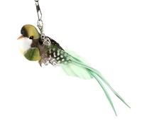 Jouet de Baby-Foot pour Chaton - Jouet Artificiel pour Chat - Oiseau de Cou synthétique - Bâtons à mâcher - Plumes de Simulation - Animaux de Compagnie Volants interactifs - Faux Moineau décoratif