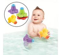 Jouet De Baignoire Éducatif Pour Bébé, 4 Pièces, Tasse À Empiler, Style Fleur, Emboîtement