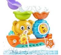 Jouet de Bain 1 2 3 an,Jouet Bain Bébé pour1 2 3 4 Ans,Joue-t Bai-n Enfant 1 2 3 an,Joue-t de Bai-n pour Bebe,avec cuillère à Eau,Jouet B-ain Cascade Interactif,pour Cadeau Garcon Fille 1-12 an