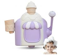 Jouet de bain à la crème glacée, machine à crème glacée bulles en plastique, jouet de bain éducatif, jeu simulation gâteau bulles mignon, jouets baignoire pour enfants 4 8 ans