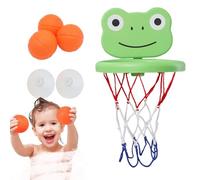 Jouet de bain de basket-ball, cerceau de basket pour baignoire - Toi de cerceau de basket-ball de dessin animé,Jeu de salle de bain Interactive Play Play Set Portable pour Pool Beach Home Mindergarten