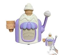 Jouet de bain d'usine de cônes de mousse : amusant Maître à l'heure du bain, machine à glaces résistante avec ventouses, eau Stem interactive pour jeux de rôle créatifs, M