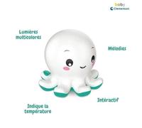 Jouet de bain interactif Baby Clementoni - Colin le poulpe lumineux et musical