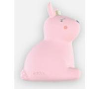Jouet de bain lapin avec hochet en caoutchouc naturel, rose