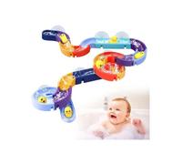 Jouet de bain Marble Run Circuit d’eau 34 pièces pour baignoire enfants dès 3 ans ventouses billes jets d’eau plastique