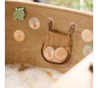 Jollein Jeu de bain Memory - Kangaroots - pièces memory flottantes en mousse - pour baignoire et douche - inclut un filet avec ventouses pour le rangement - jouet de bain pour bébés et tout-petits