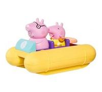 Jouet de bain peppa le cochon - pedalo avec figurine peppa pig et papa pig - jouet 1er age enfant - nouveauté