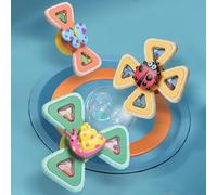 Jouet De Bain Pour Bébé, Spinner À Ventouse, Hochet Pour Bébé, Dessin Animé Sensoriel, Insectes, Animal