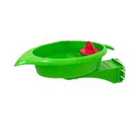 Jouet de Bain pour Oiseaux en Plastique Polyvalent, Plat d ' Alimentation interactif tournesols, Bol d ' Alimentation en Miroir pour perroquets, décorations de Cage, Petit Plateau de Nourriture