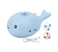 Jouet de baleine flottant pour chat - Jouet pour chat à bulles rechargeable et lavable - Buster d'ennui avec ventilateur intégré - Jouet d'exercice interactif pour tous les Ras