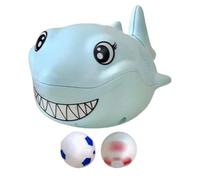 Jouet de balle flottante, jouet de balle flottante, soufflage d'air,Souffleur de balle de jeu sensoriel pour requin mignon avec 2 balles - Balle de dessin animé soufflant des jouets modèles animaux po