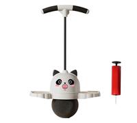 Jouet de balles rebondissantes - 80 x 38 cm - Grand panda - Jouet sauteur d'équilibre - Jeu d'exercice pour - Ballon sauteur - Pompe à air incluse - Pour activités de jeu en intérieur et en