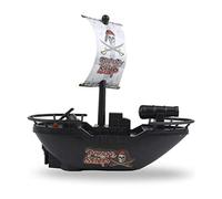 Jouet de Bateau Pirate motorisé pour Enfants pour Bain Piscine Amusant Bateau télécommandé alimenté par Batterie avec 2 Piles AA pour Cadeau de Récréation pour Enfants (Noir)