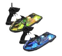 Jouet De Bateau Télécommandé | Signal Fort 2,4 GHz - Jeu d'eau Amusant Course Éclairé pour Garçons Et Filles Âgés 6 Ans Plus | Ce sont des Lacs, Piscines Plaisirs Aquatiques en