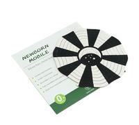 Jouet de berceau en bois, bébé berceau mobile - Pendentif de chevet rotatif double face - Les jouets éducatifs cognitifs Sensory Sangling, les aides pédagogiques pour les pour garçons et filles