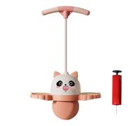 Jouet de Bille Rebondissante - Ballon Sauteur Gonflable avec Poignée | Panda Hop, Kids Toy, Pompe à Air Incluse, Jeu de Bâtonnets D'entraînement pour Activité Intérieure, Jouet de Sport d'équilibre