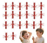 Jouet de blague de fourmis simulées - Jouets de décoration de simulation, faux insectes reptiles, accessoires de farce d'Halloween pour fournitures de décoration de fête Avril Figurines de simulation