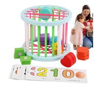Jouet de Bloc trieur de Forme sensorielle, Cube coloré Jouet sélectionneur, Tri des Jouets pour la Reconnaissance des nombres, Jouets empilables pour Le