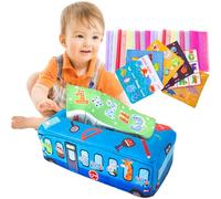 Jouet de boîte à mouchoirs, Jouet pour bébés et tout-petits, Écharpes douces et couvertures froissées pour les tout-petits, développement éducatif et sensoriel, cadeau pour bébés