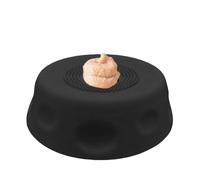 Jouet de bol à lécher pour animaux de compagnie, bol de boule d'alimentation en silicone, entraîneur interactif de consommation lente avec base de poignée, unité de bols de nourriture en caoutchouc fl