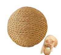 Jouet de boule de chat interactif : balle de lapin naturel avec son, balle de pâte dure | Motion Play Toy pour animaux de compagnie, chatons, grands chats, boule d'activité enricimie