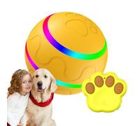 Jouet de boule de chien interactif - Jouets de sphère de chiens intelligents, ballon maléfique | Machine de recherche motorisée d'eux-mêmes, boule de chien autovoltante avec lumière LED, animal de
