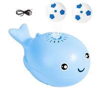 Jouet de Boule Flottante de Baleine Style Bande dessinée avec 2 balles USB Charge Jouets électriques pour Enfants, Bleu