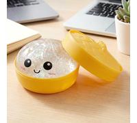 Jouet De Boulettes à Paillettes avec Boîte, Grande Boule Anti-Stress Bao Bun à Montée Lente, Fidget Sensoriel Scintillant pour Adultes Et Enfants, Soulagement De L'anxiété (Blanc)