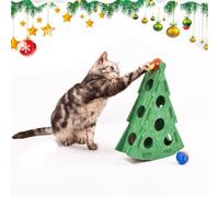 Jouet de boxe pour chat - Planche à mâcher pour chat - Jouet intelligent pour chat - Jouet de Noël pour chat - Jouet de Noël pour chat - Arbre de Noël
